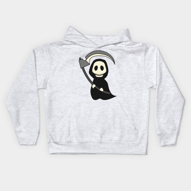 The not so grim Reaper Kids Hoodie by Montanescu